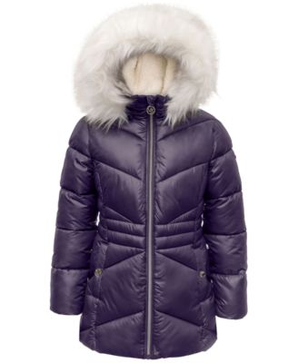 Big puffer jacket with fur hood online