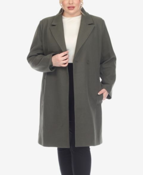 Женские куртки White Mark Plus Size Classic Walker Coat