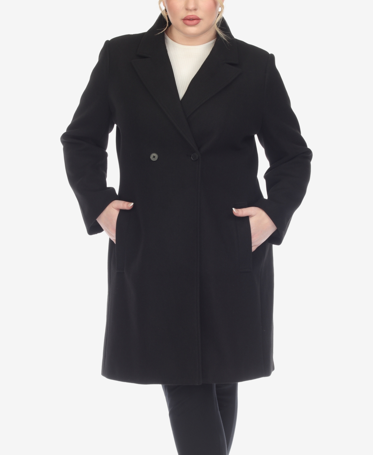 Plus Size Classic Walker Coat - Charcoal