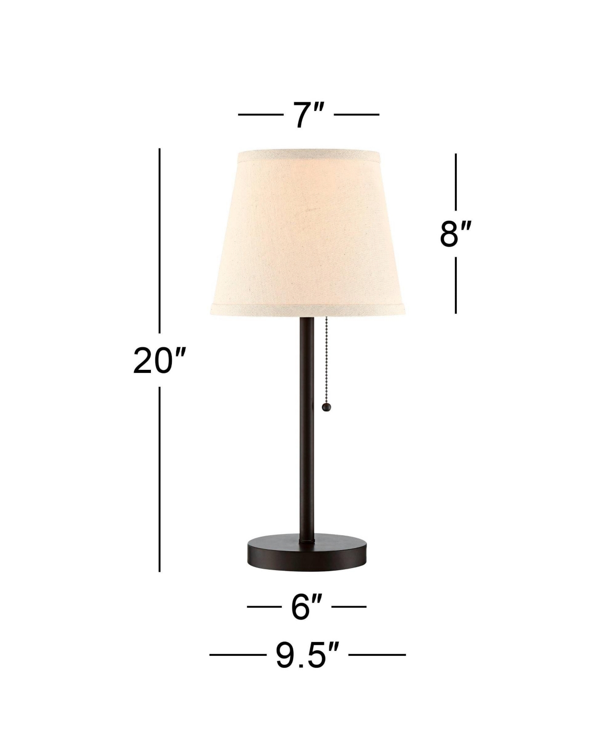360 Lighting Flesner Modern Desk Table Lamp with Hotel Style Usb and Ac Power Outlet in Base High Bronze Metal Oatmeal Drum Shade for Living Room