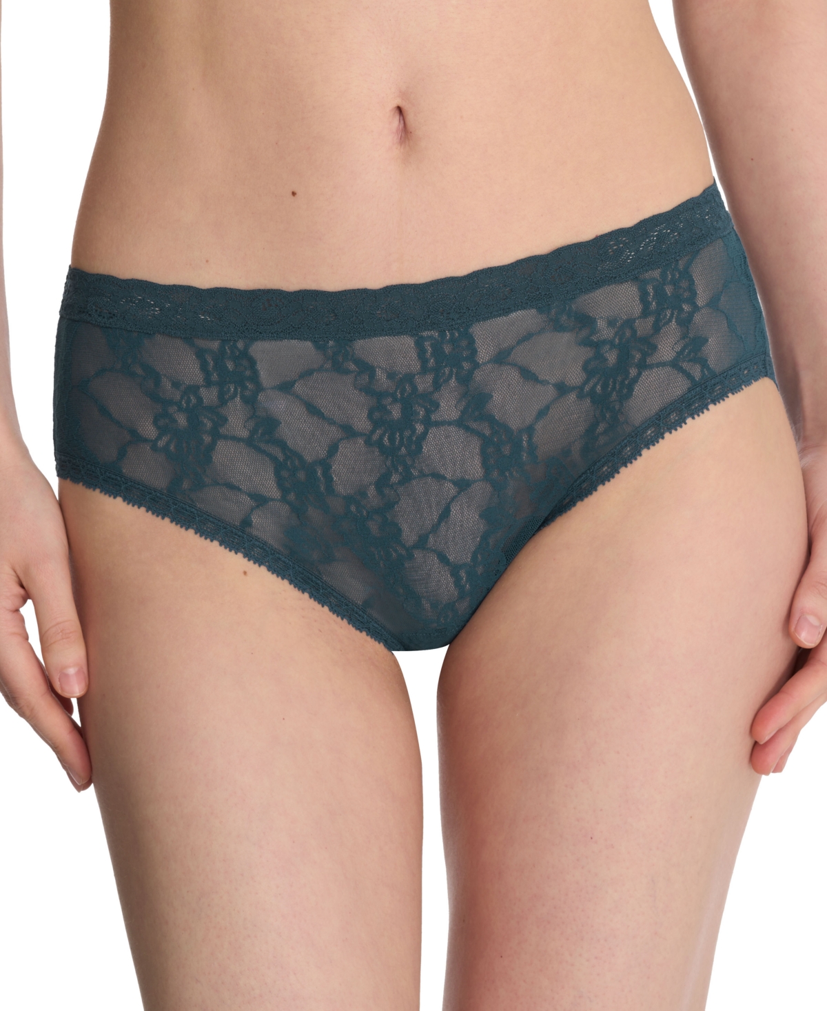 Natori Women's Bliss Allure One Size Lace Girl Brief 3-Pack Panty  -Samba/Rasberry