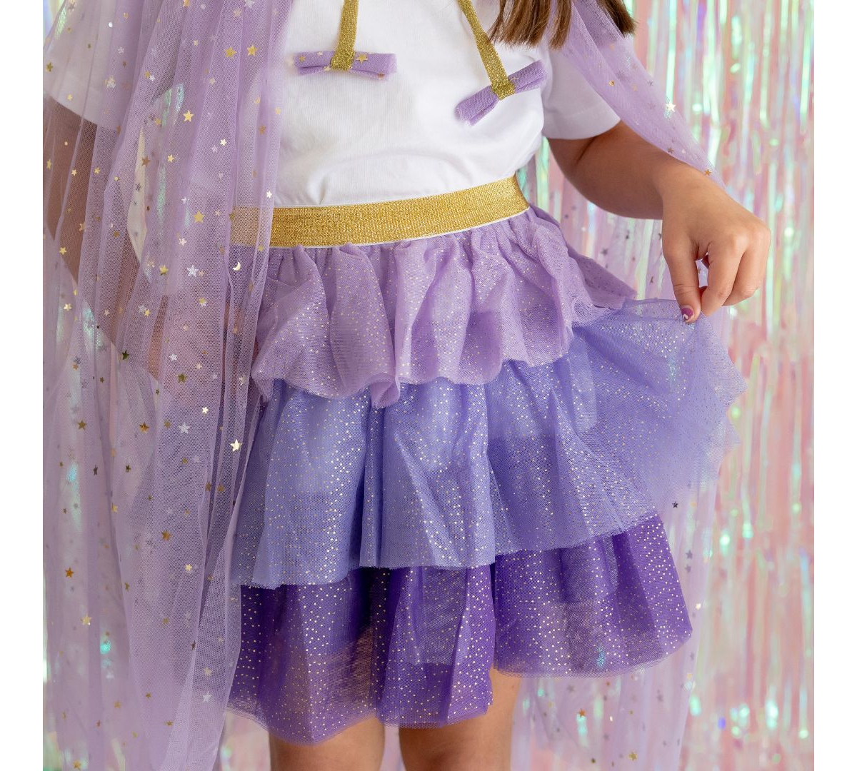 Sweet Wink Little and Big GirlsPetal Tutu Skirt - Lavender