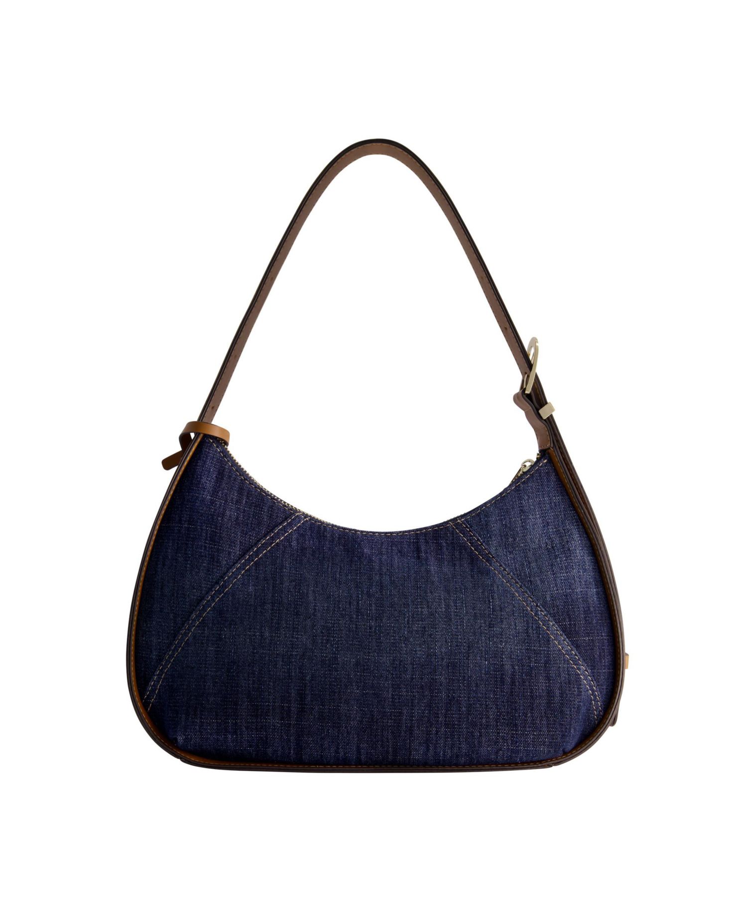 Metal Horseshoe Denim Hobo