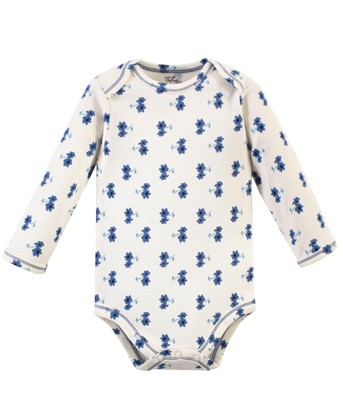 Touched by Nature Baby Girls Baby Organic Cotton Long-Sleeve Bodysuits 5pk,- Garden floral