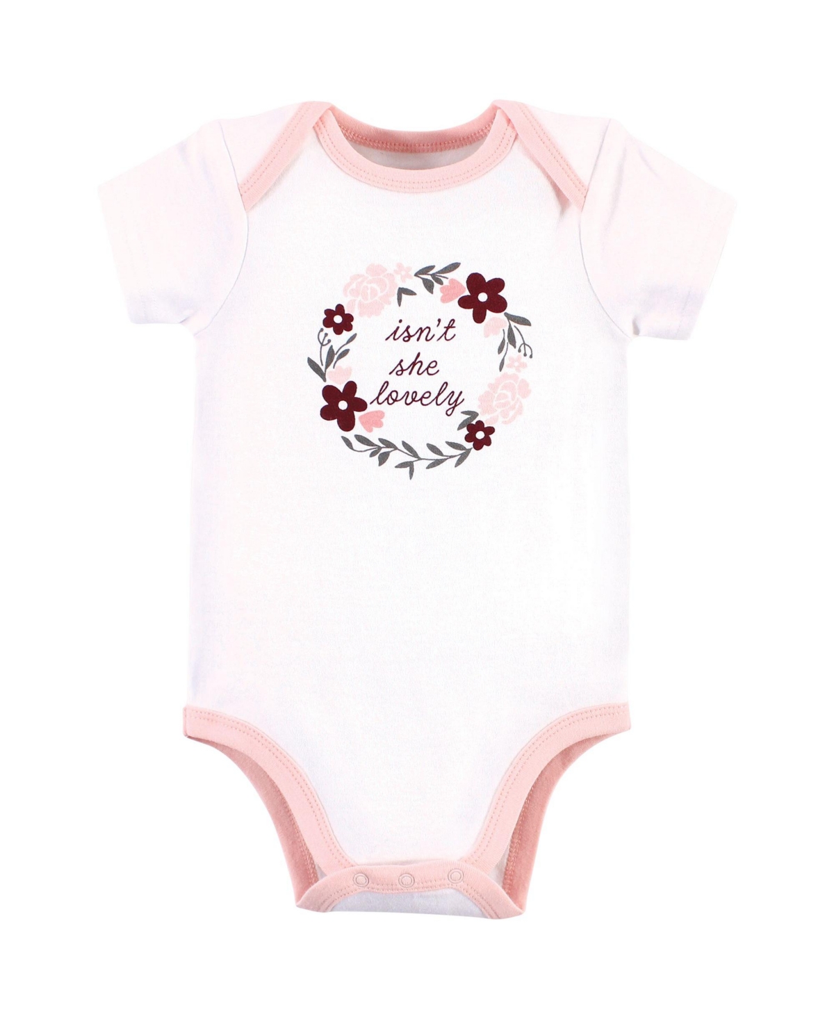 Hudson Baby Baby Girls Cotton Bodysuits,- Mommy my bestie