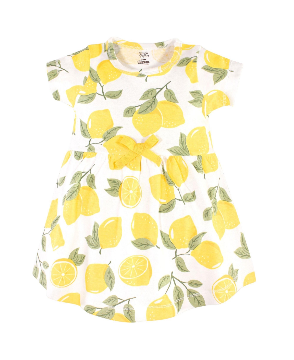 Touched by Nature Little Girls Organic Cotton Short-Sleeve Dresses 2pk, Leopard