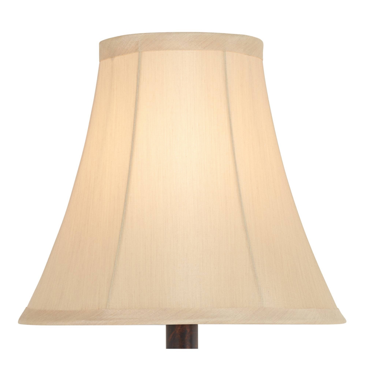 Regency Hill Xavier Traditional Accent Table Lamp High Warm BronzeUrn Footed Base Natural Tone Bell Shade Decor for Living Room Bedroom Hou
