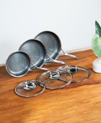 DiamondClad by 6-Pc. Hybrid Nonstick Frying Pan Set