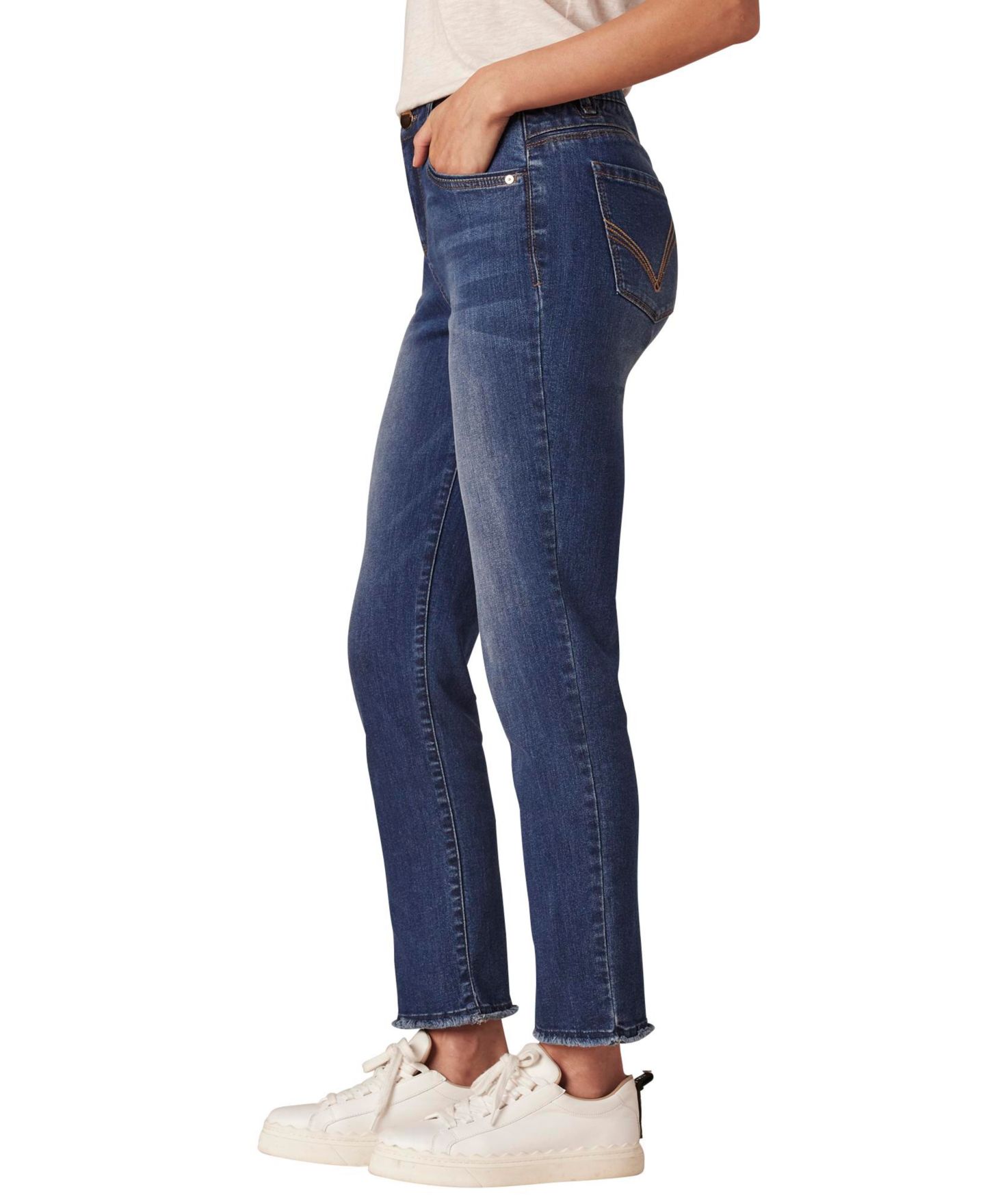Женские джинсы Democracy "Ab" Solution Slim Straight Leg Jean, цвет: Синий, вариант 1 — фото 2