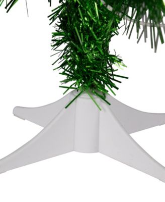 2' Paradise Lime Green Tinsel Pine Artificial Tree