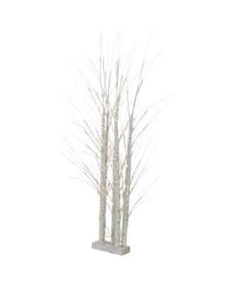 4' White Birch Twig Tree Cluster Christmas Decoration