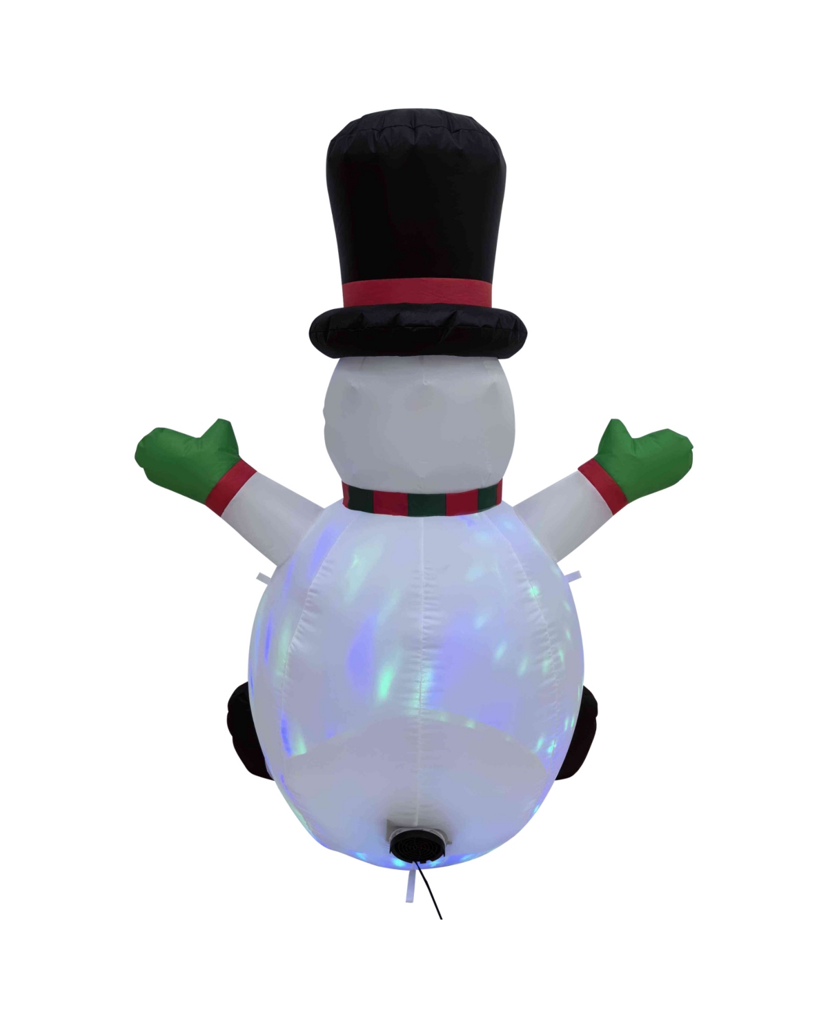 Northlight Inflatable Snowman With Top Hat In Multicolor