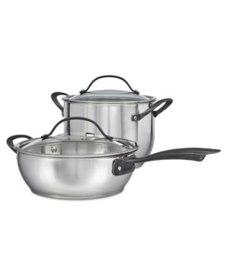 Radiant Pro Stainless with Brushed Titanium Finish Cookware Set, 11-Pc.