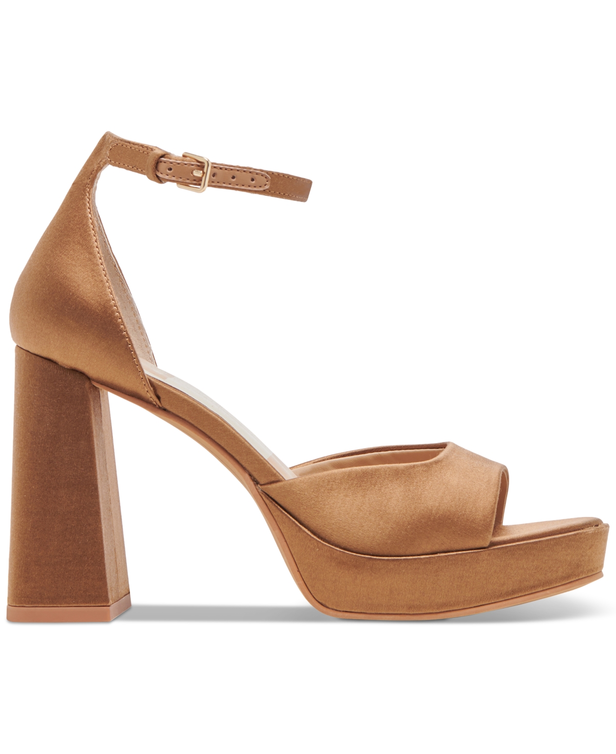 Dolce Vita Women's Pandro Platform Two-piece Dress Sandals In Platinum Distressed