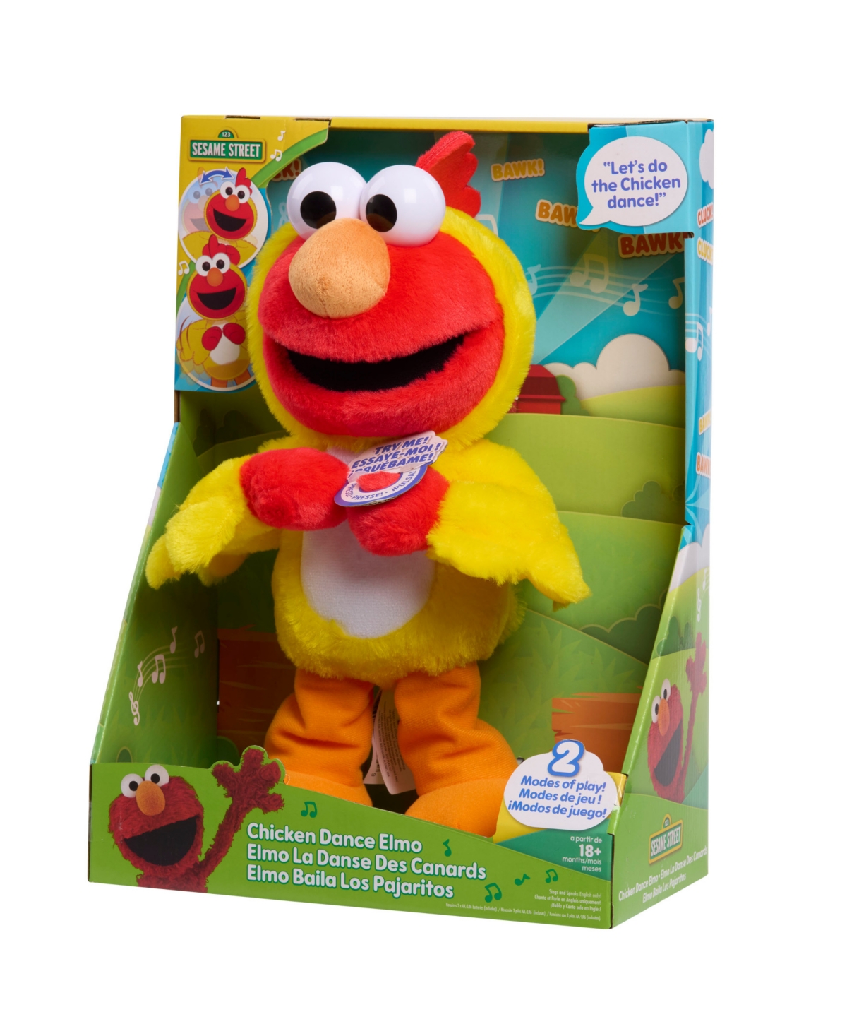 Sesame Street Chicken Dance Elmo Plush Toy In No Color