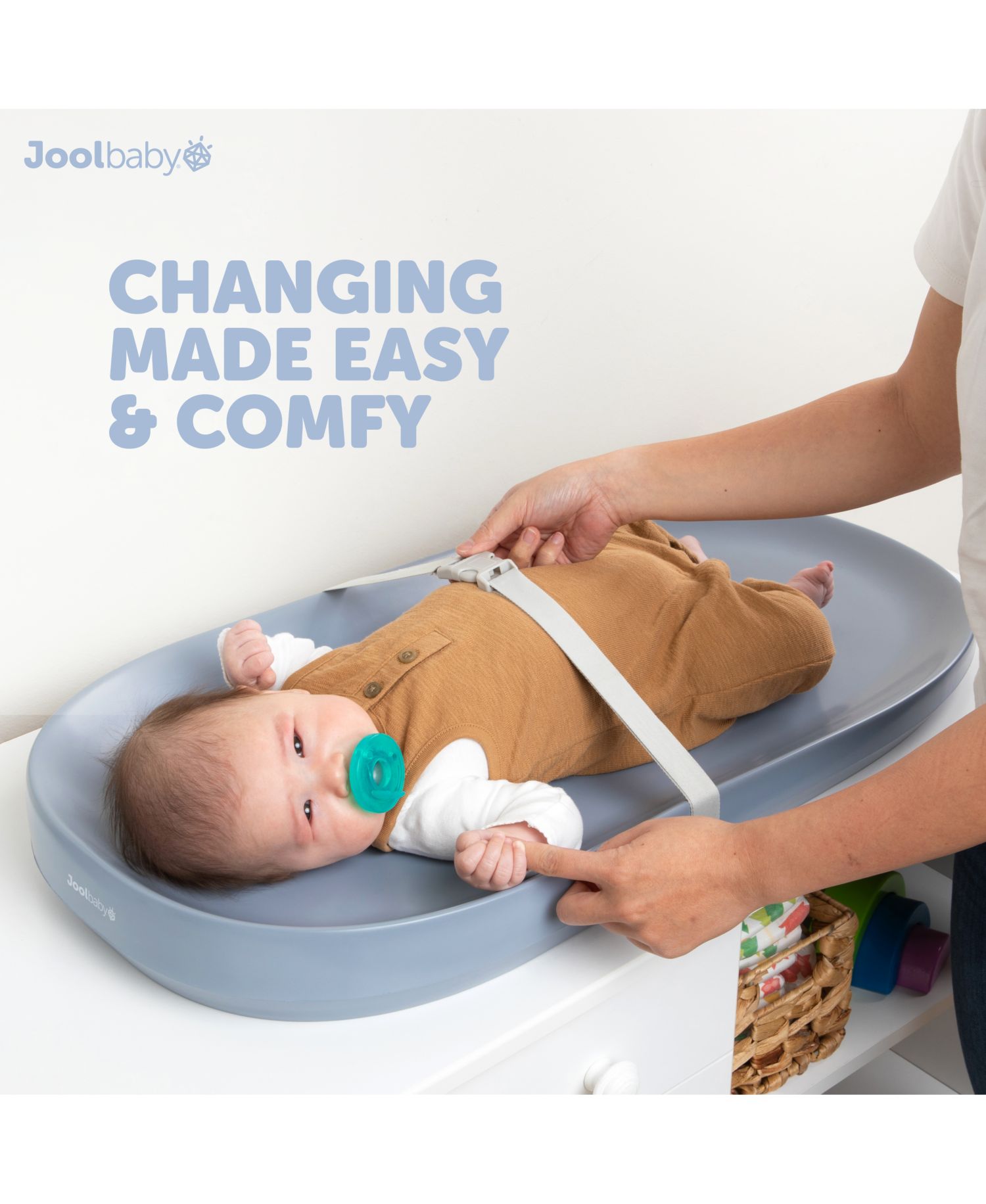 Waterproof Baby Changing Pad - Easy to Clean, Lightweight & Portable - Large Foam Cushion for Comfort