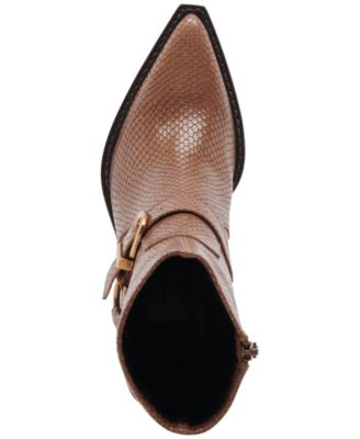 Women's Rave Pointed-Toe Buckled Dress Booties