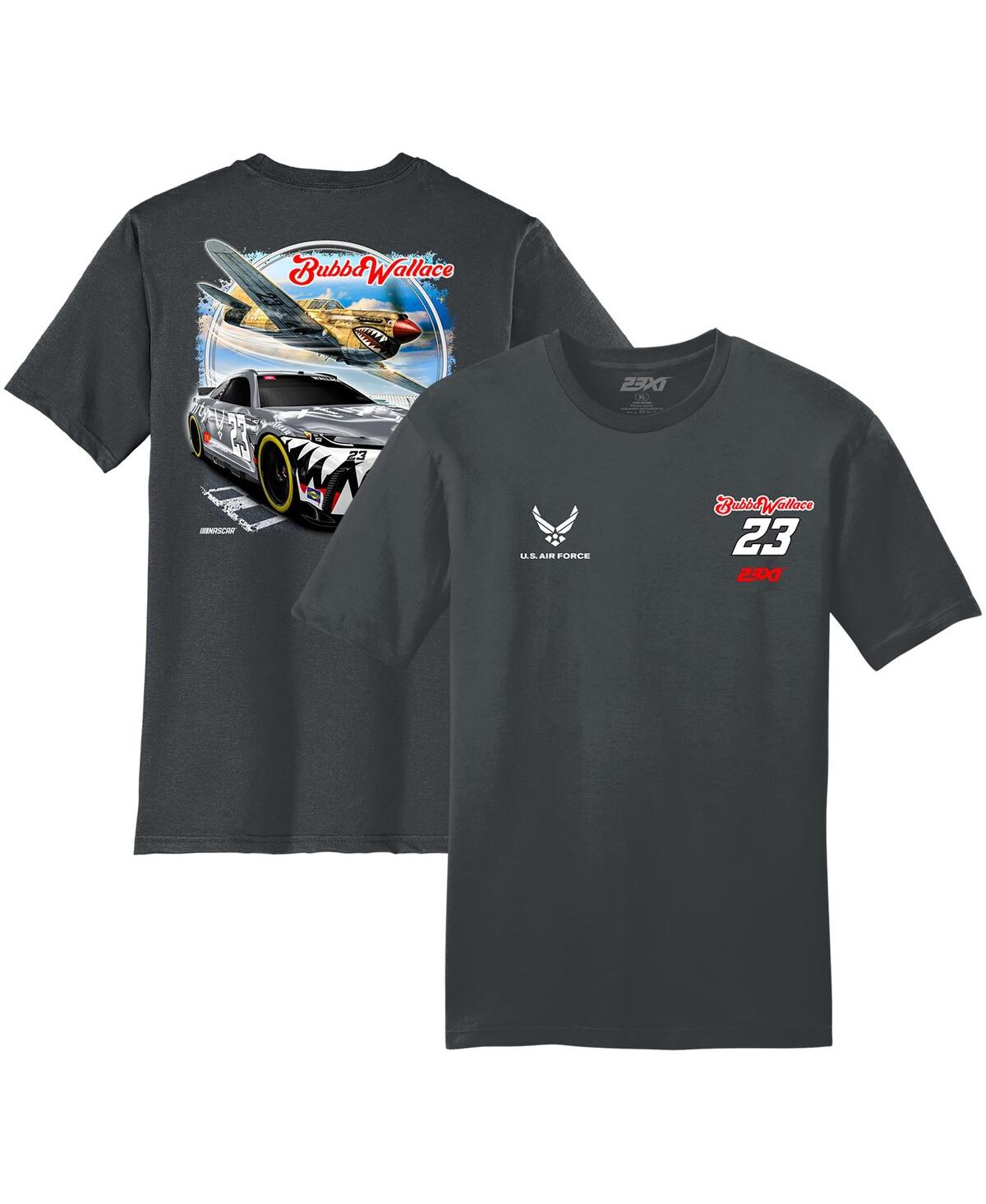Men's Charcoal Bubba Wallace U.s. Air Force Car T-Shirt - Charcoal