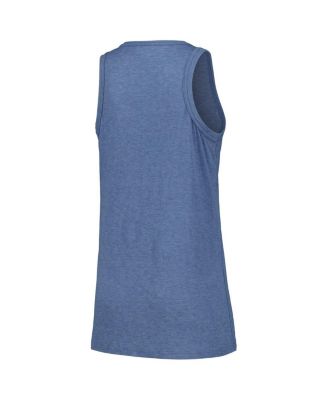 Women's Navy New York Yankees Gauze High Neck Tank Top