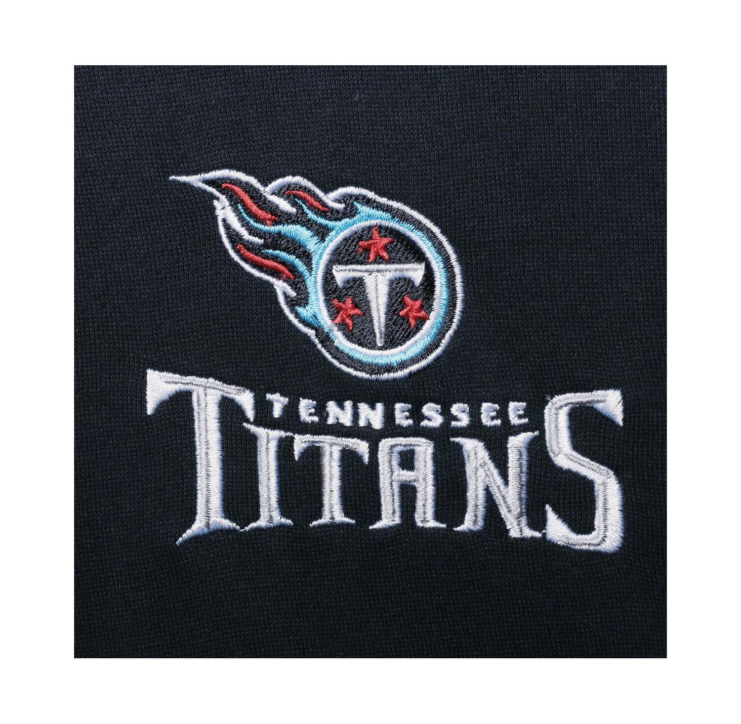 Men's Navy Tennessee Titans Craftsman Thermal-Lined Full-Zip Hoodie
