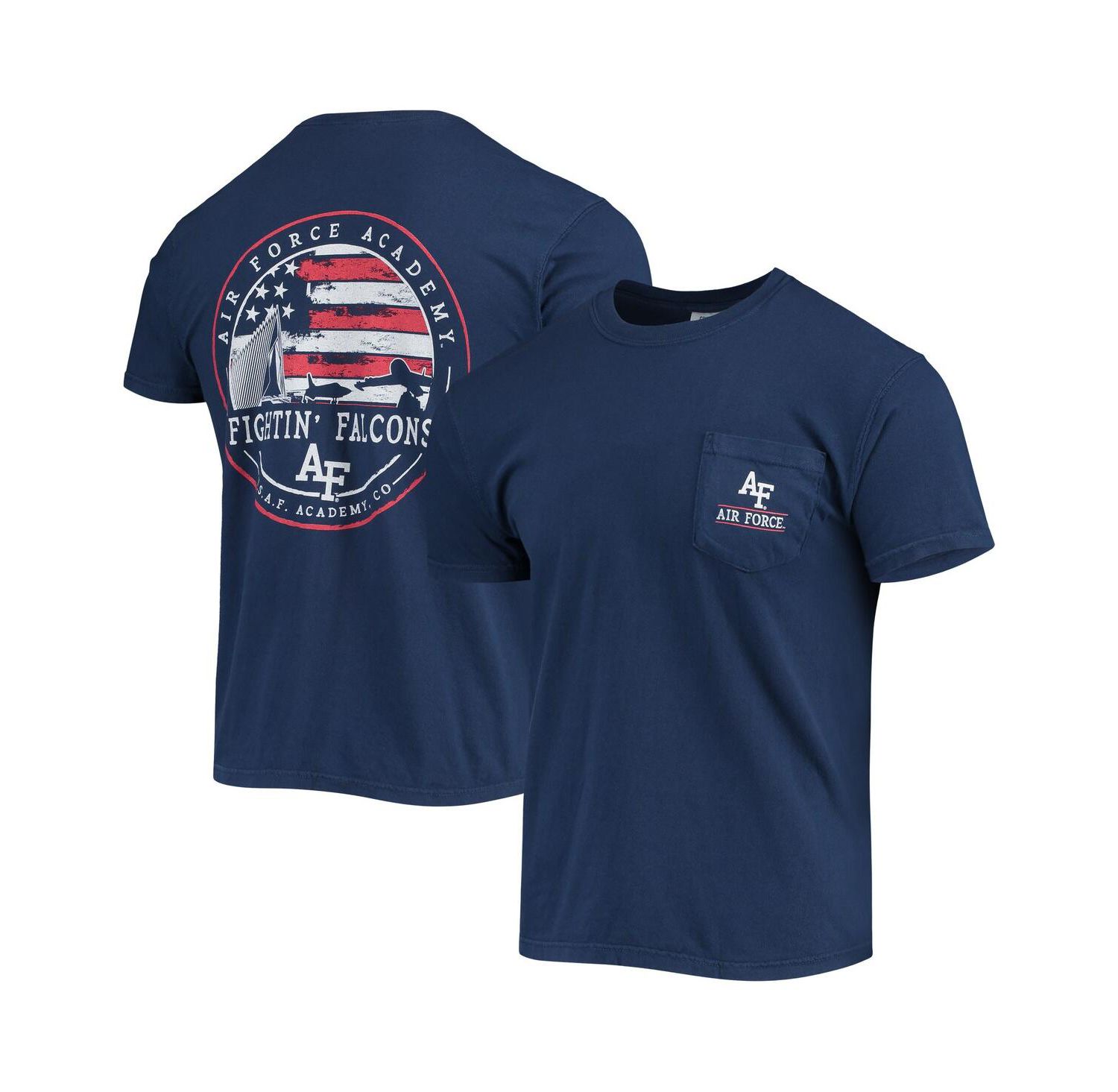 Men's Navy Air Force Falcons Campus Americana T-Shirt