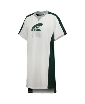 Women's White Michigan State Spartans Home Run T-Shirt Dress