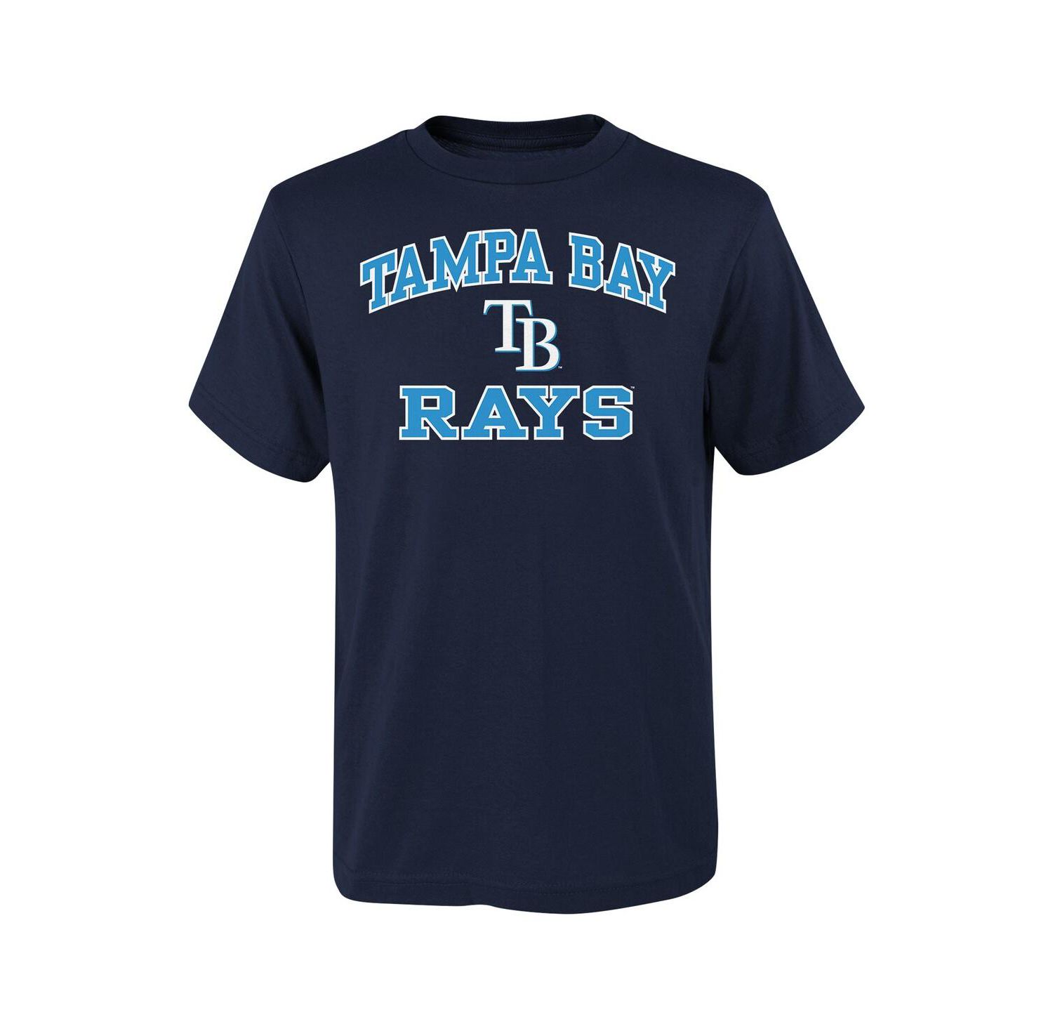 Big Boys and Girls Navy Tampa Bay Rays Heart & Soul T-Shirt