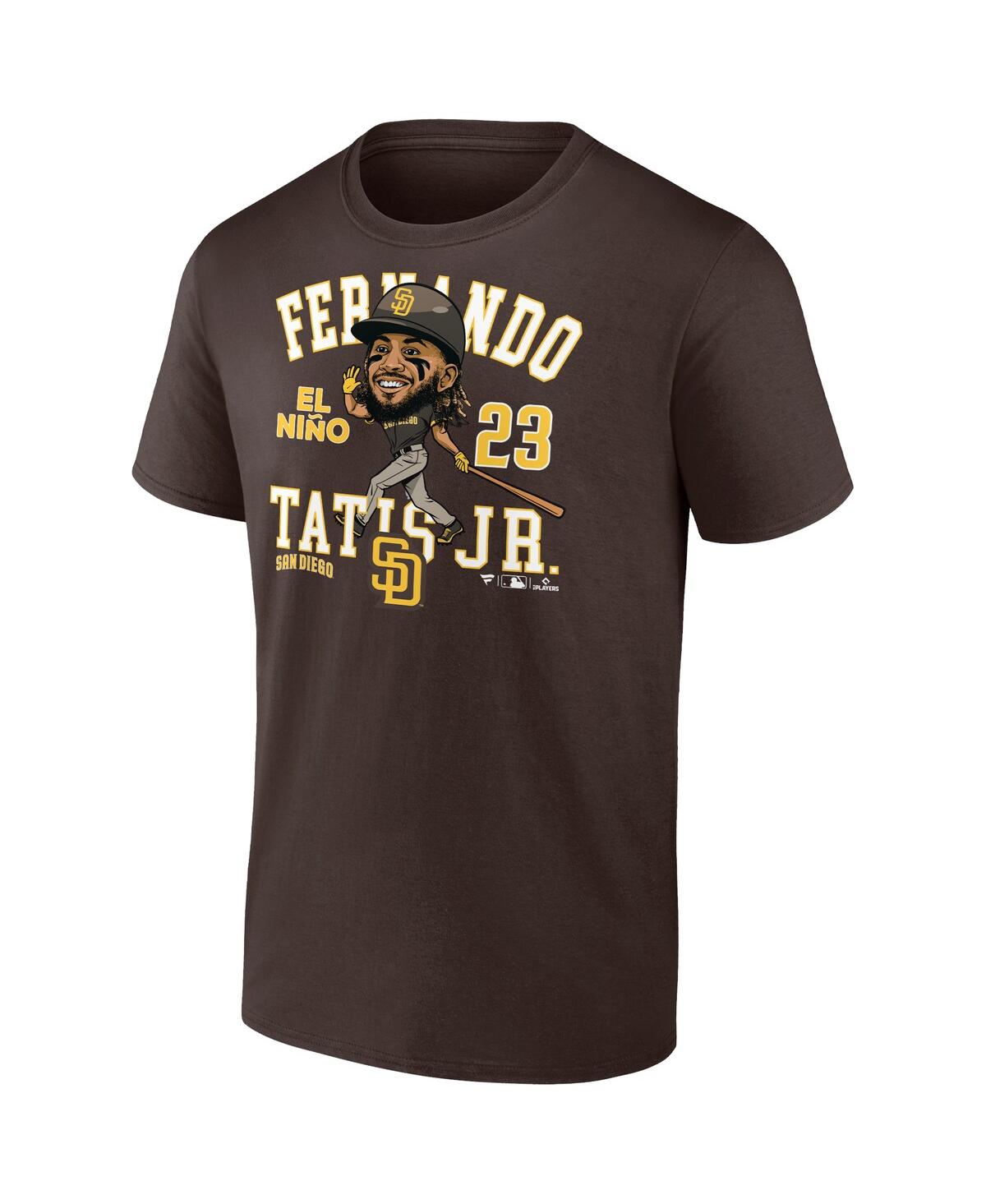 Fanatics Men's Fernando Tatis Jr. Brown San Diego Padres Hometown Caricature T-shirt In Brown