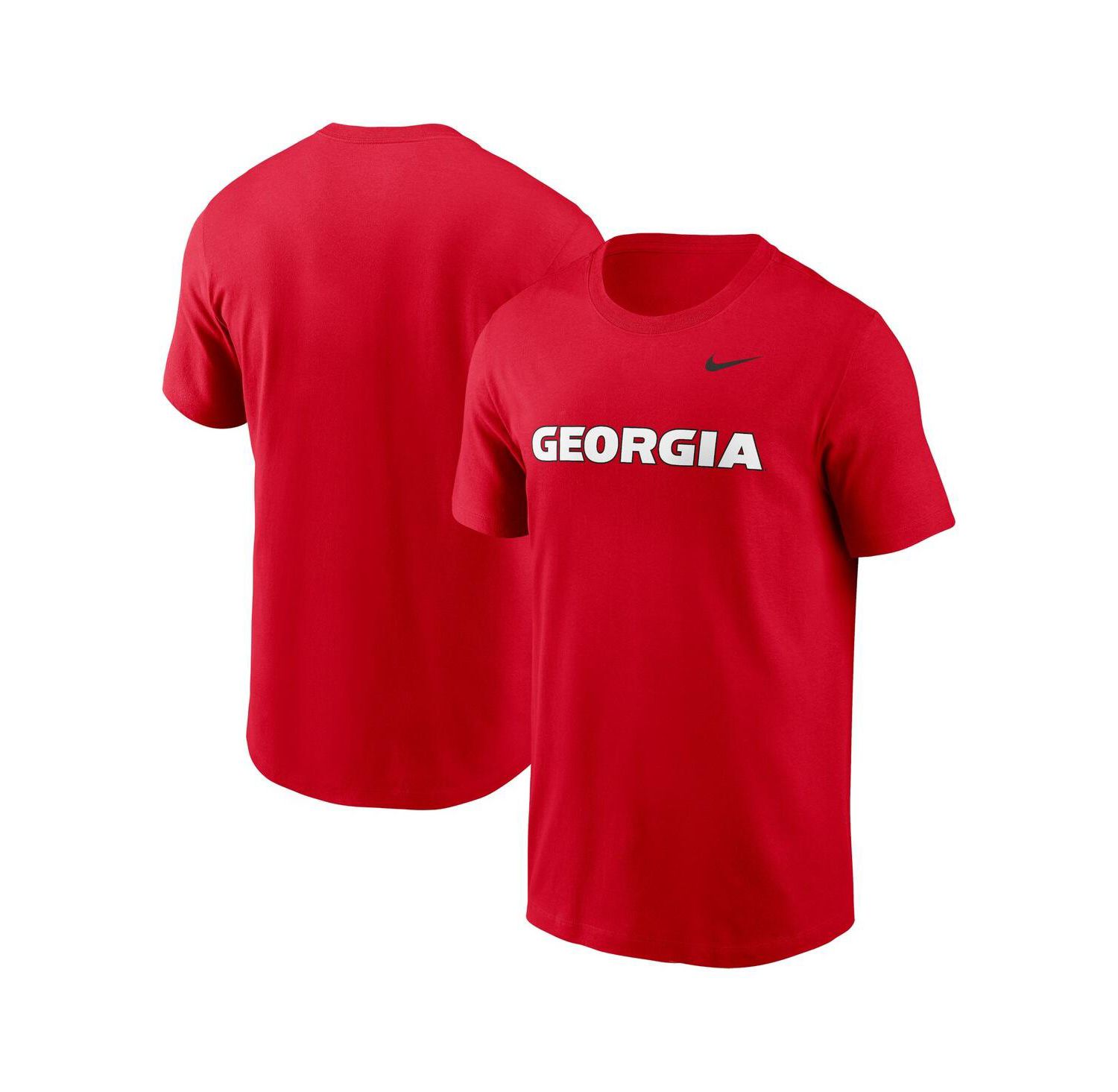 Men's Red Georgia Bulldogs Primetime Evergreen Wordmark T-Shirt