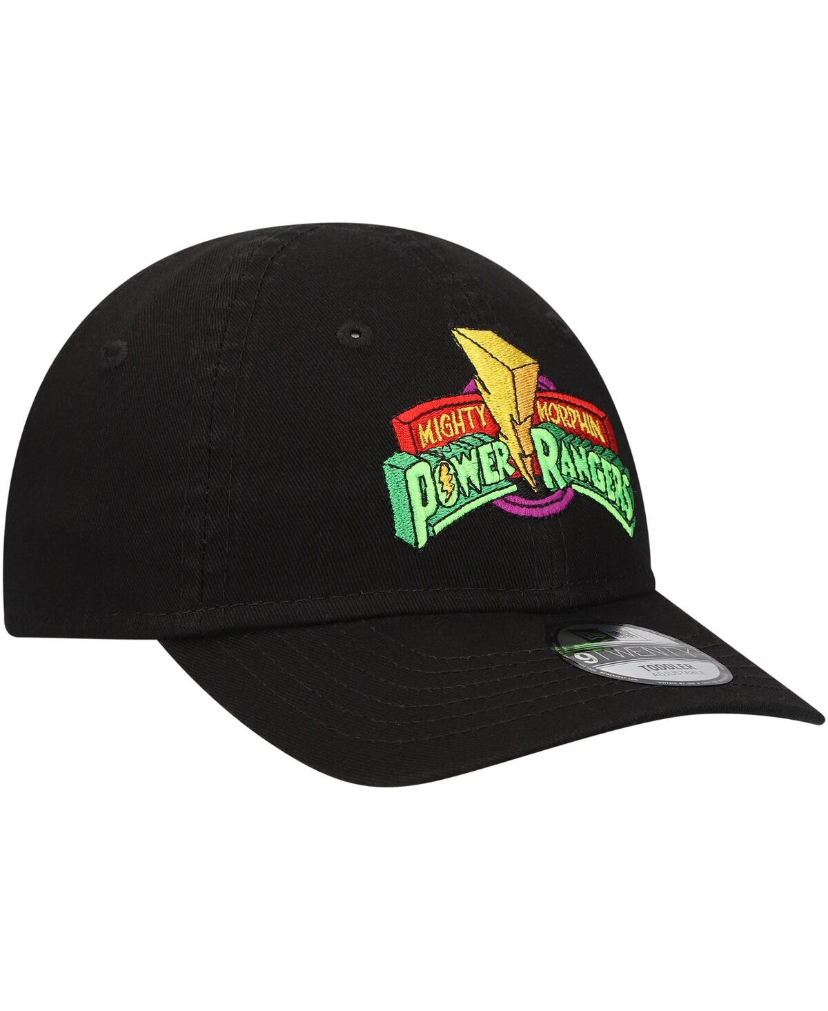 New Era Toddler Black Power Rangers 9twenty Adjustable Hat In Black