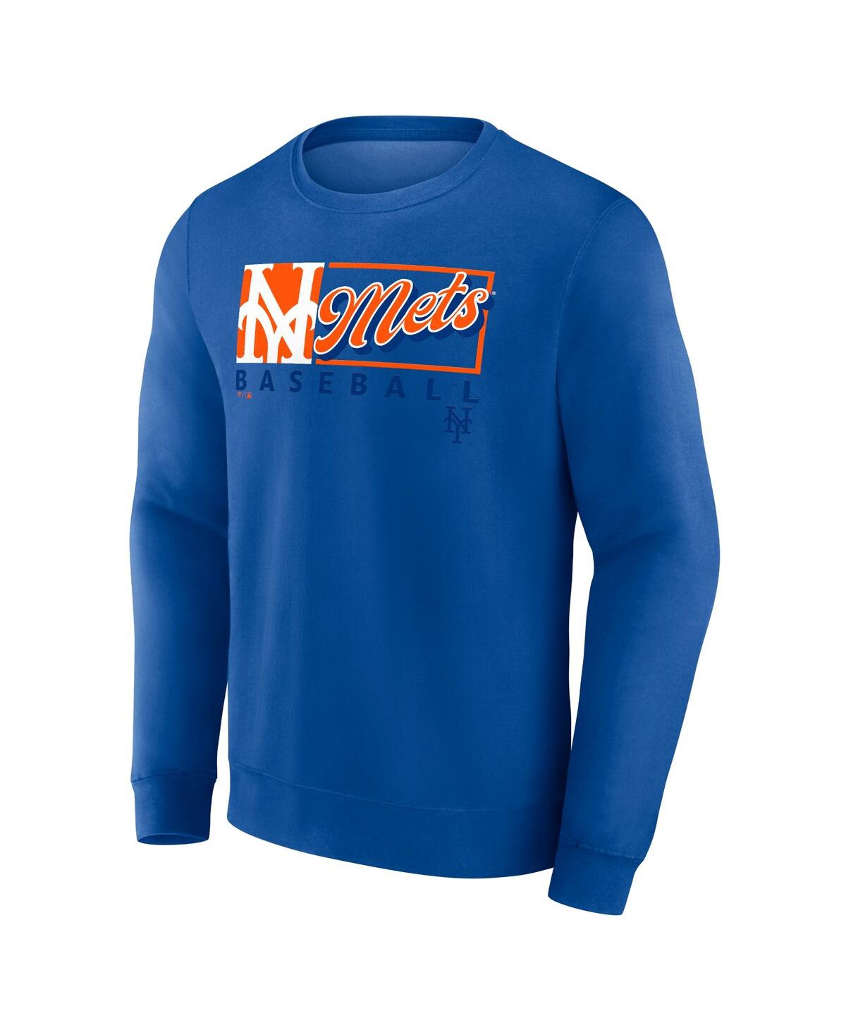 Fanatics Men'sNew York Mets Focus Fleece Pullover Sweatshirt - Royal