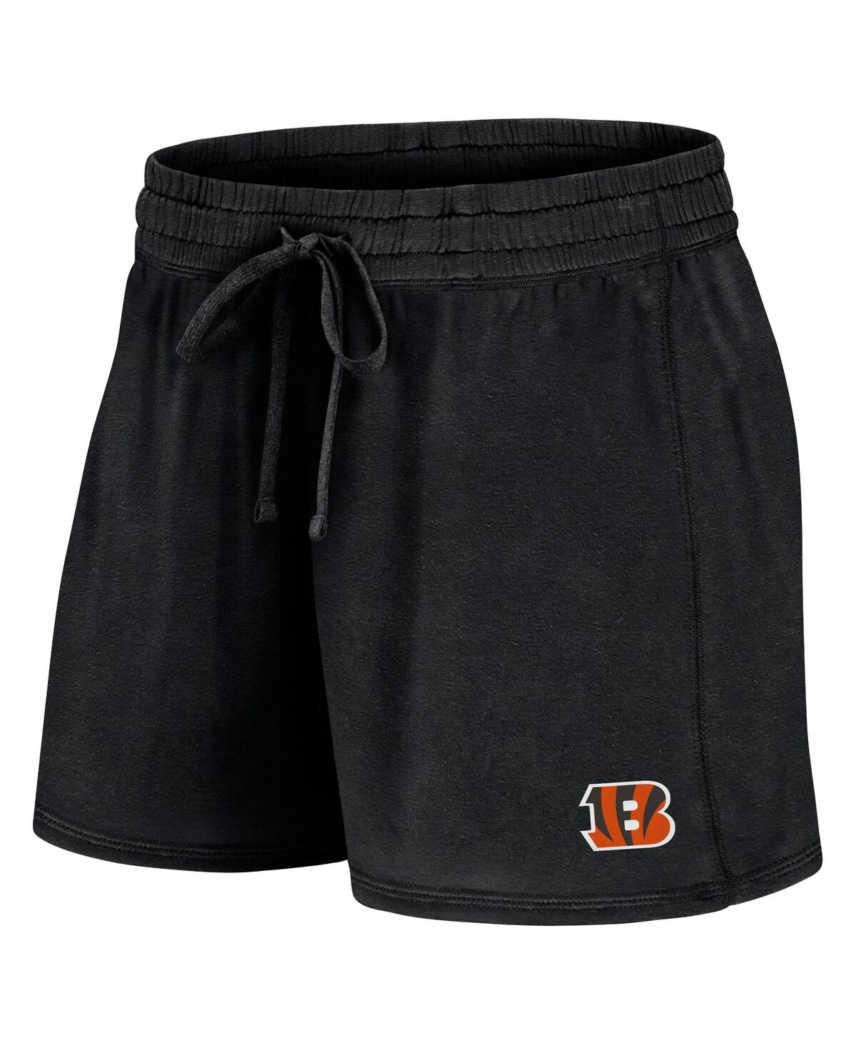 Fanatics Women's Black Cincinnati Bengals Start To Finish T-shirt Shorts Combo Pack In Black