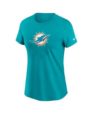 Women's Aqua Miami Dolphins Primary Logo T-Shirt