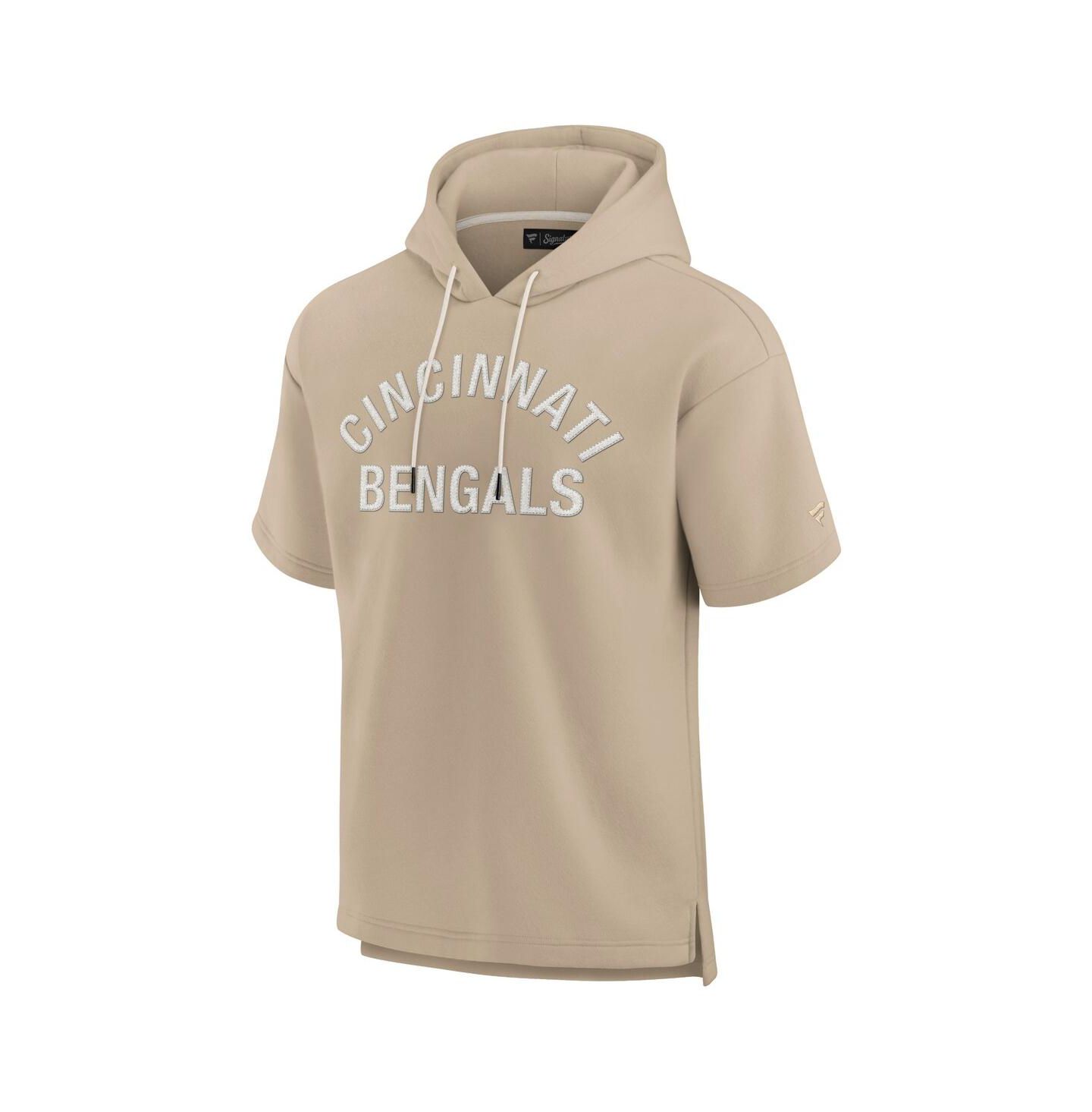 Худи Fanatics Khaki Cincinnati Bengals Elements Super Soft Fleece Short Sleeve Pullover — фото 3