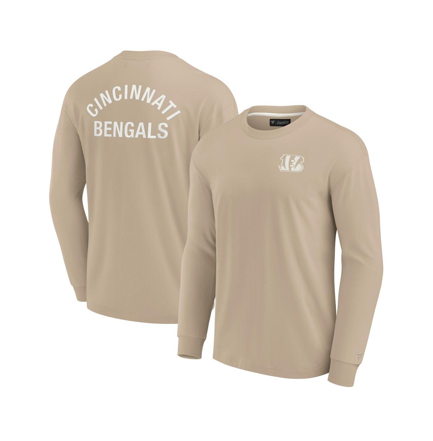 Футболка Fanatics Khaki Cincinnati Bengals Elements Super Soft Long Sleeve — фото 1