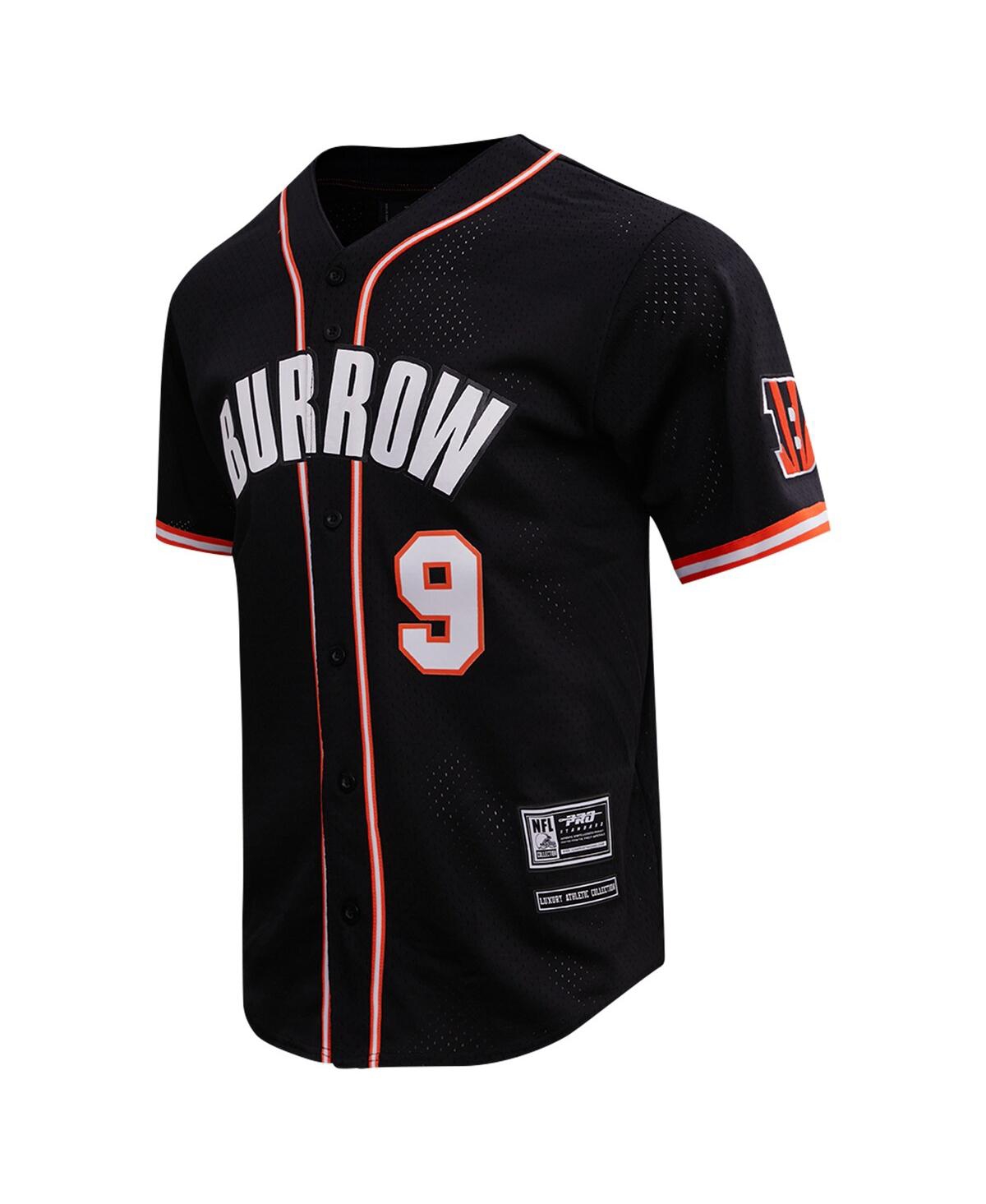 Shop Pro Standard Men's Joe Burrow Black Cincinnati Bengals Baseball Button-up Shirt