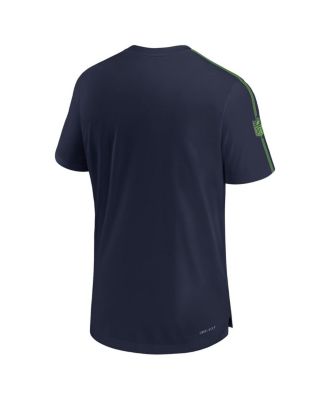 Men's College Navy Seattle Seahawks 2024 Sideline Coach UV Performance T-Shirt