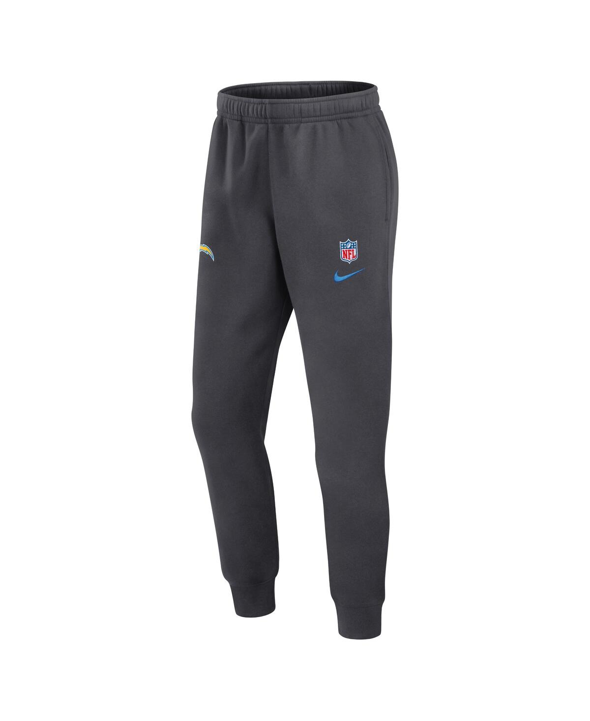 Nike Men's Anthracite Los Angeles Chargers 2024 Sideline Club Pants In Anthracite
