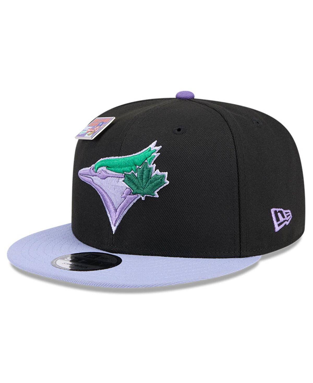 New Era Men's Black/purple Toronto Blue Jays Grape Big League Chew Flavor Pack 9fifty Snapback Hat In Black,purple