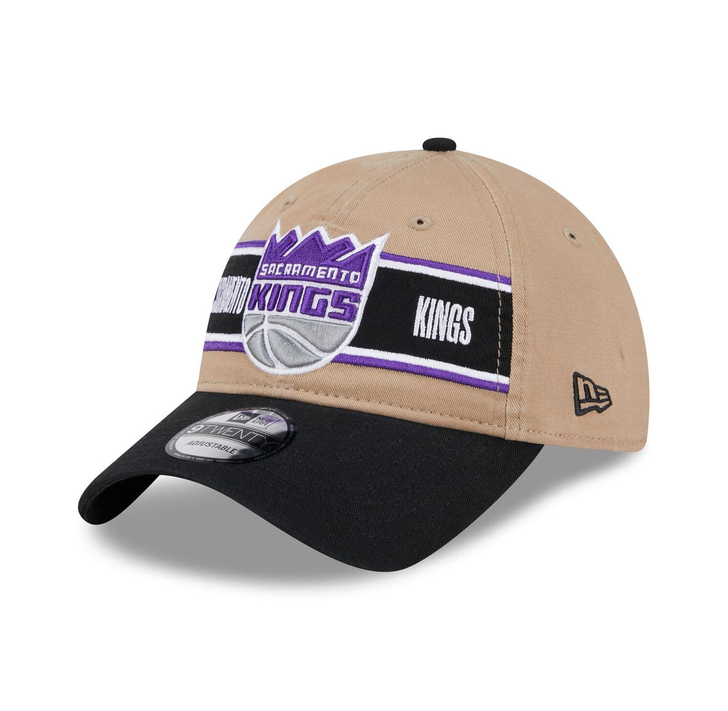 Men's Tan/Black Sacramento Kings 2024 NBA Draft 9TWENTY Adjustable Hat