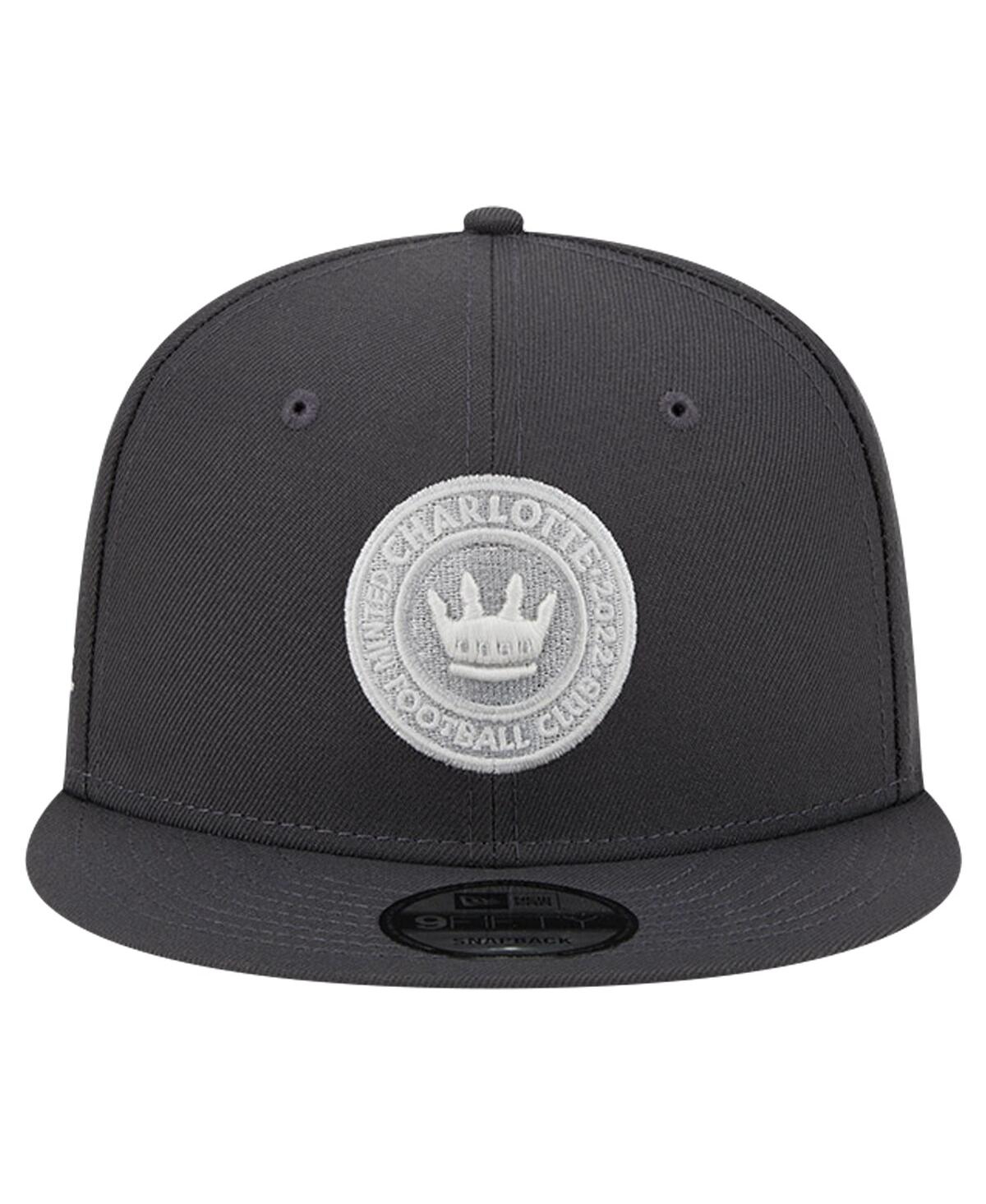 NEW ERA MEN'S CHARCOAL CHARLOTTE FC MINTED 9FIFTY SNAPBACK HAT 