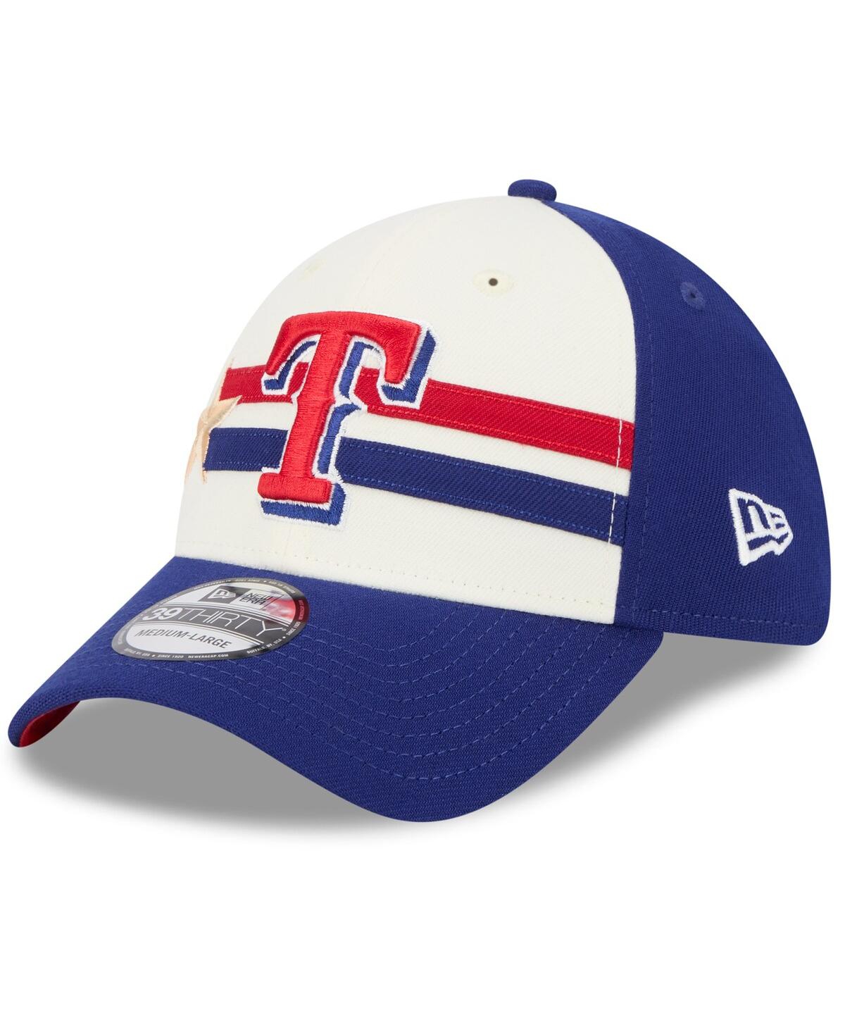 New Era Men'sRoyal Texas Rangers 2024 Mlb All-Star Game Workout 39THIRTY Flex Hat - Cream, Royal