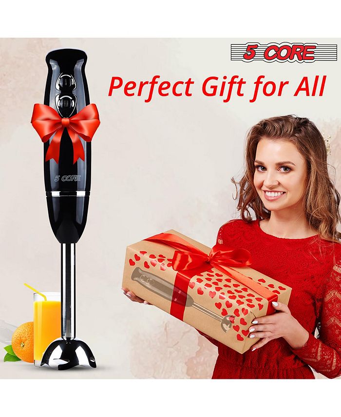 5 Core Immersion Blender Handheld 500W Copper Motor Emulsifier Blender