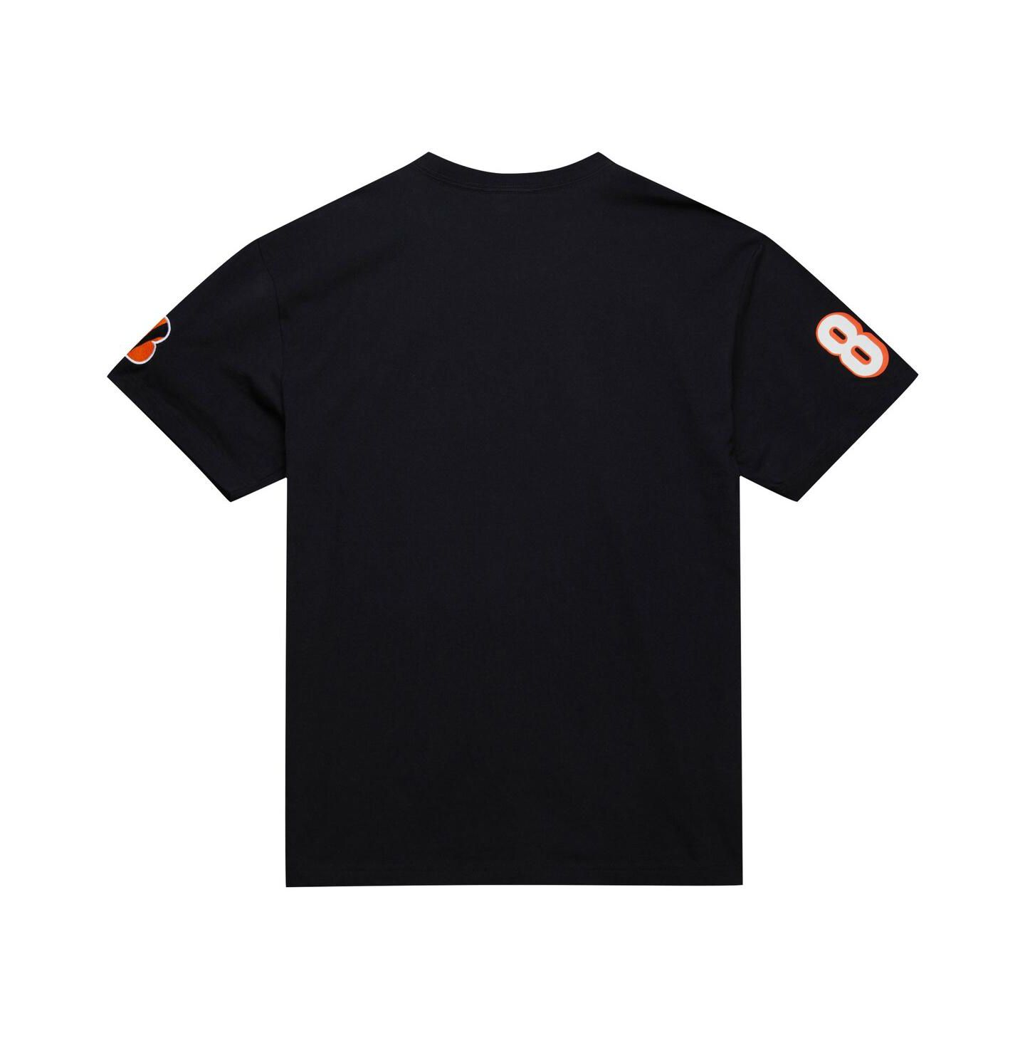 Мужская футболка Mitchell & Ness Chad Johnson Black Cincinnati Bengals Retired Player Nickname — фото 2