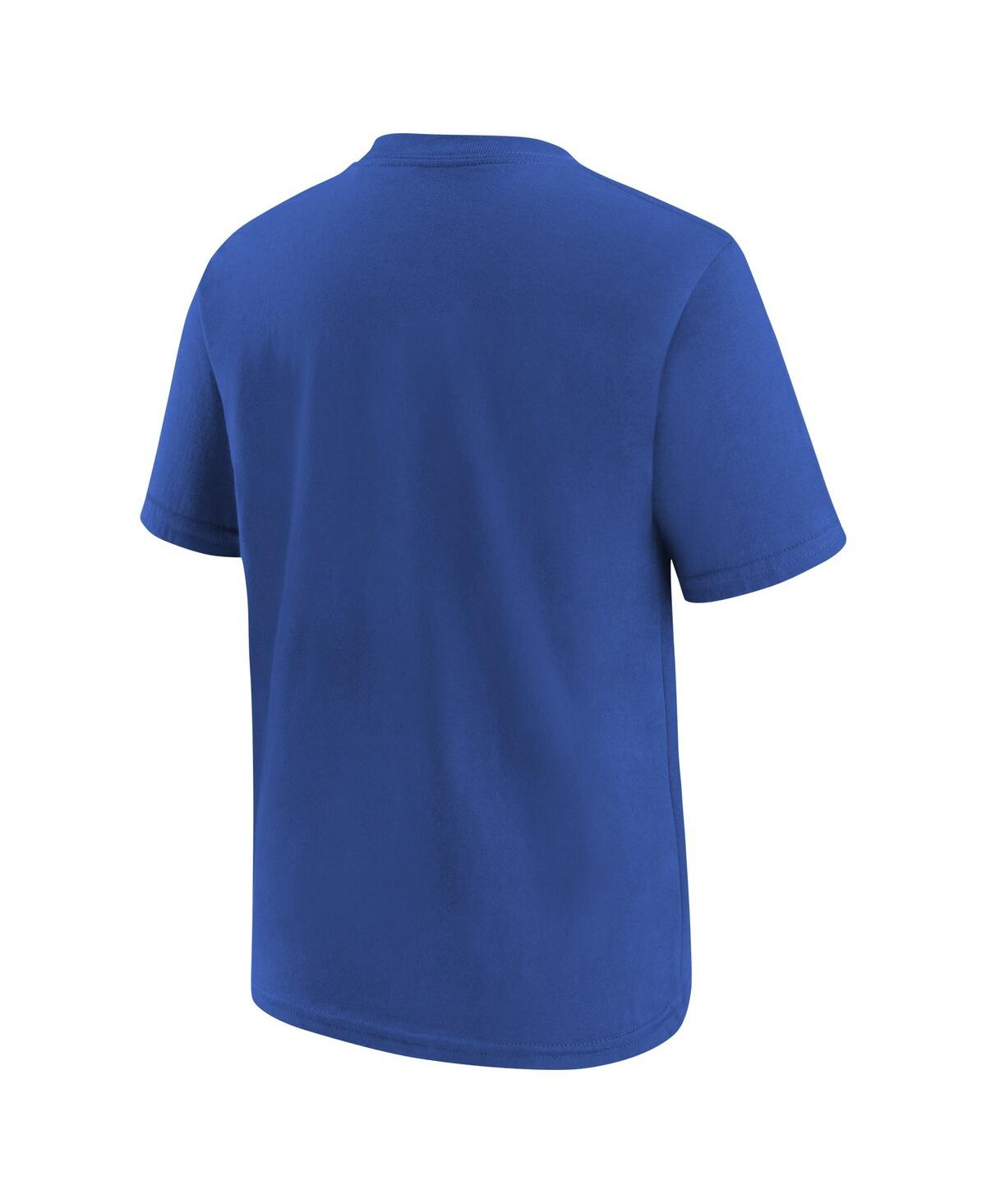 Nike Big Boys And Girls Royal Dallas Wings Essential Logo T-shirt In Royal