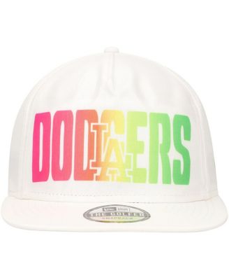 Men's White Los Angeles Dodgers Spring Spectrum Golfer Snapback Hat