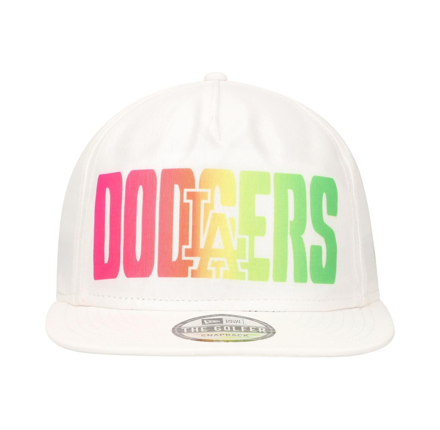 Men's White Los Angeles Dodgers Spring Spectrum Golfer Snapback Hat