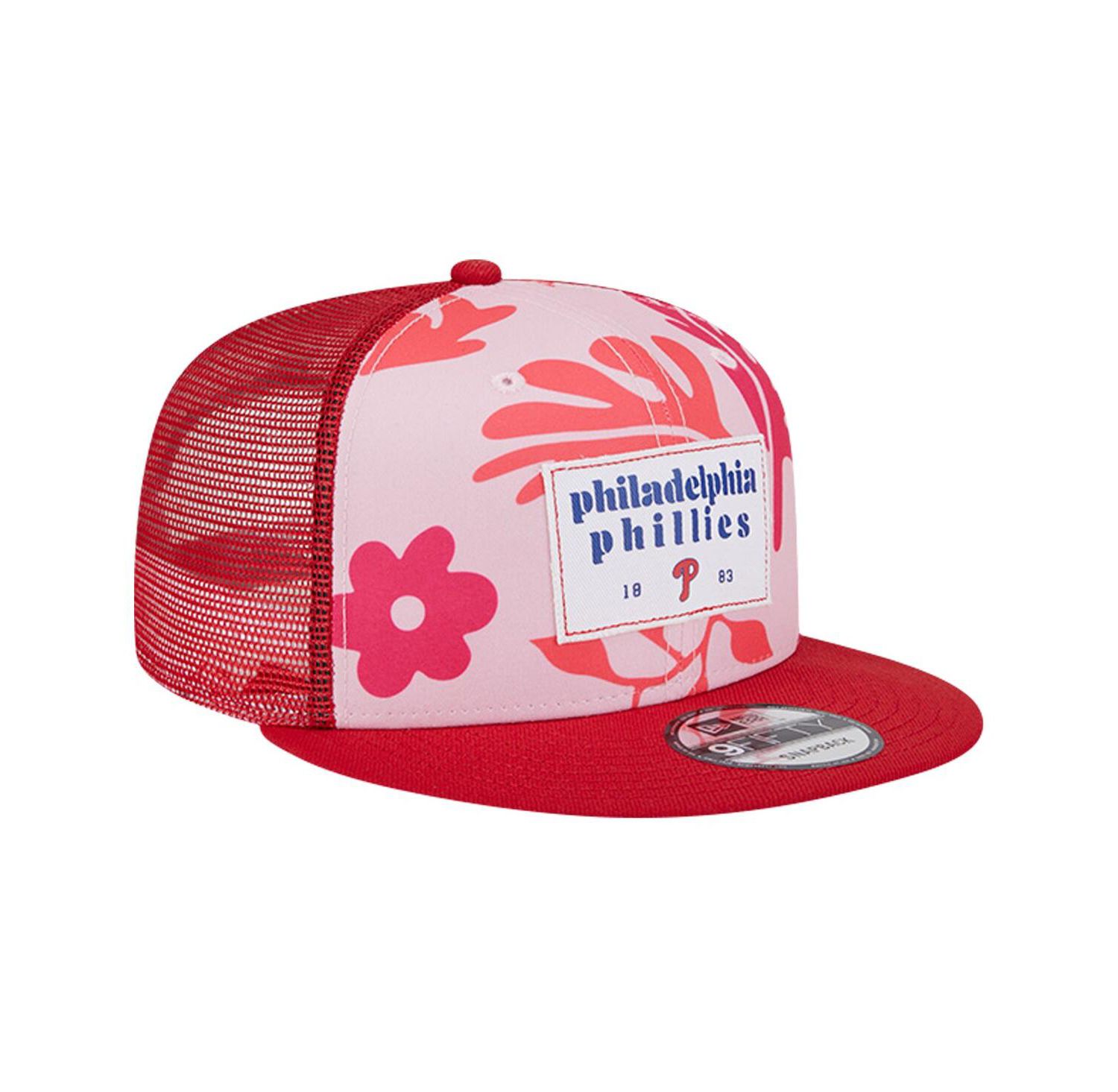 Men's Red Philadelphia Phillies Bikini Bottom Trucker 9FIFTY Snapback Hat