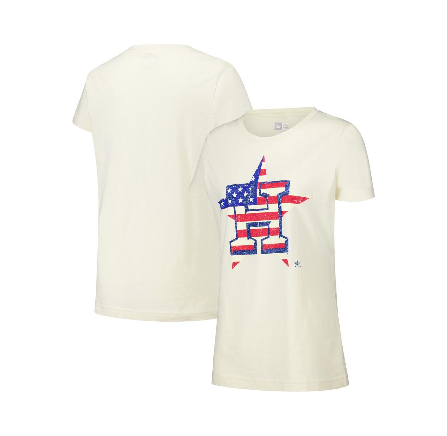 Women's Cream Houston Astros Vintage-like T-Shirt