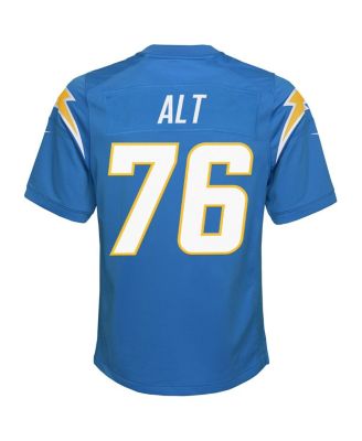 Big Boys and Girls Joe Alt Powder Blue Los Angeles Chargers 2024 NFL Draft First Round Pick Player Game Jersey